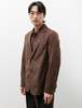 Frank Leder Cotton Linen Blazer - Brown Stripe  - Thumbnail 1