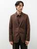 Frank Leder Cotton Linen Blazer - Brown Stripe  - Thumbnail 3
