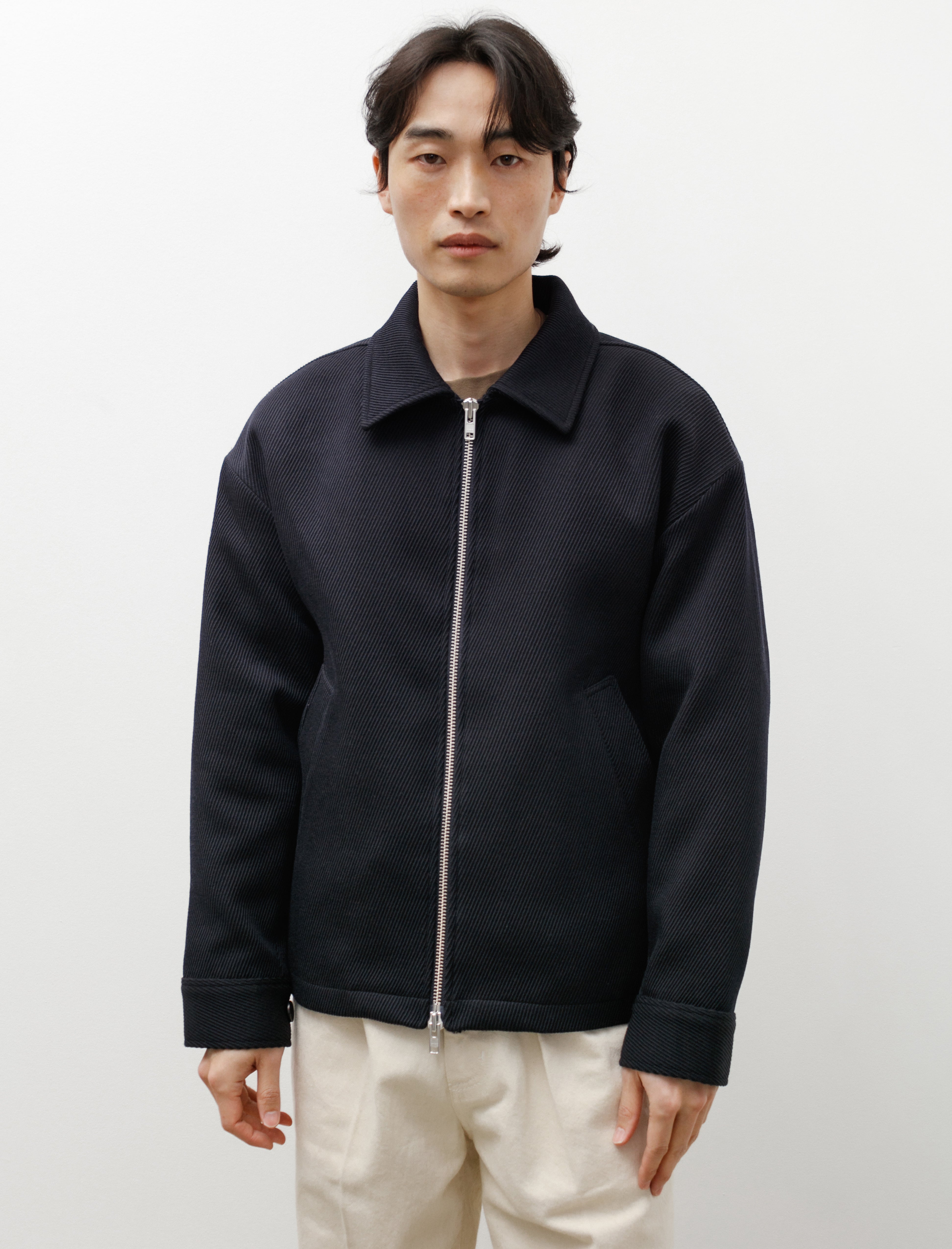 mfpen Mens Mail Jacket - Dark Navy Whipcord | Garmentory