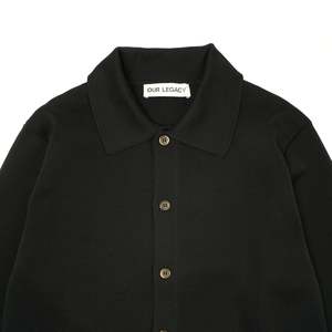 新品正規品 Our Legacy Evening Polo 48 Our Legacy - Evening Polo Super Black Performance Poly