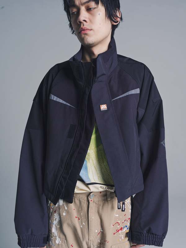 Black & Grey Shrunken Sports Jacket | Garmentory