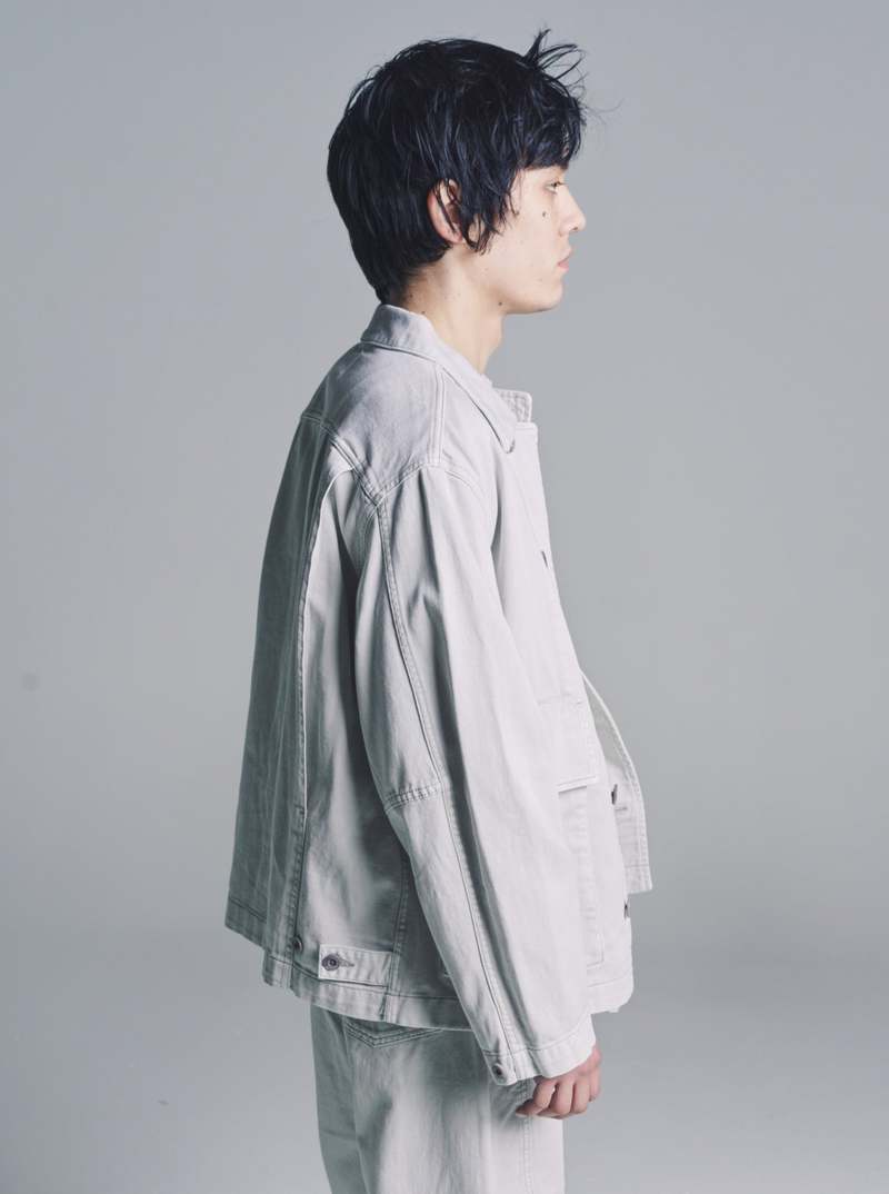 Lemaire Denim Boxy Jacket - Snow Grey | Garmentory