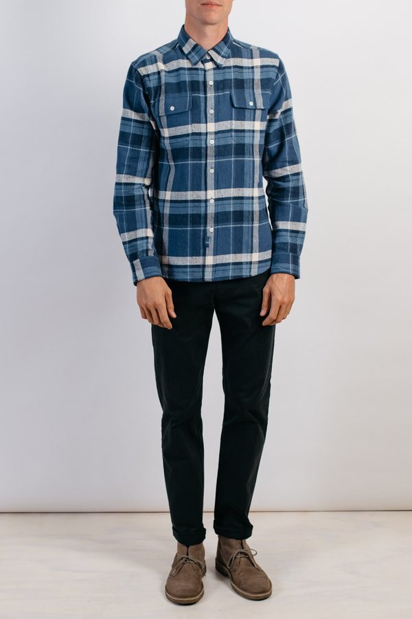 Bridge & Burn Cole SHIRT - Blue Plaid Bridge & Burn Cole SHIRT - Blue Plaid