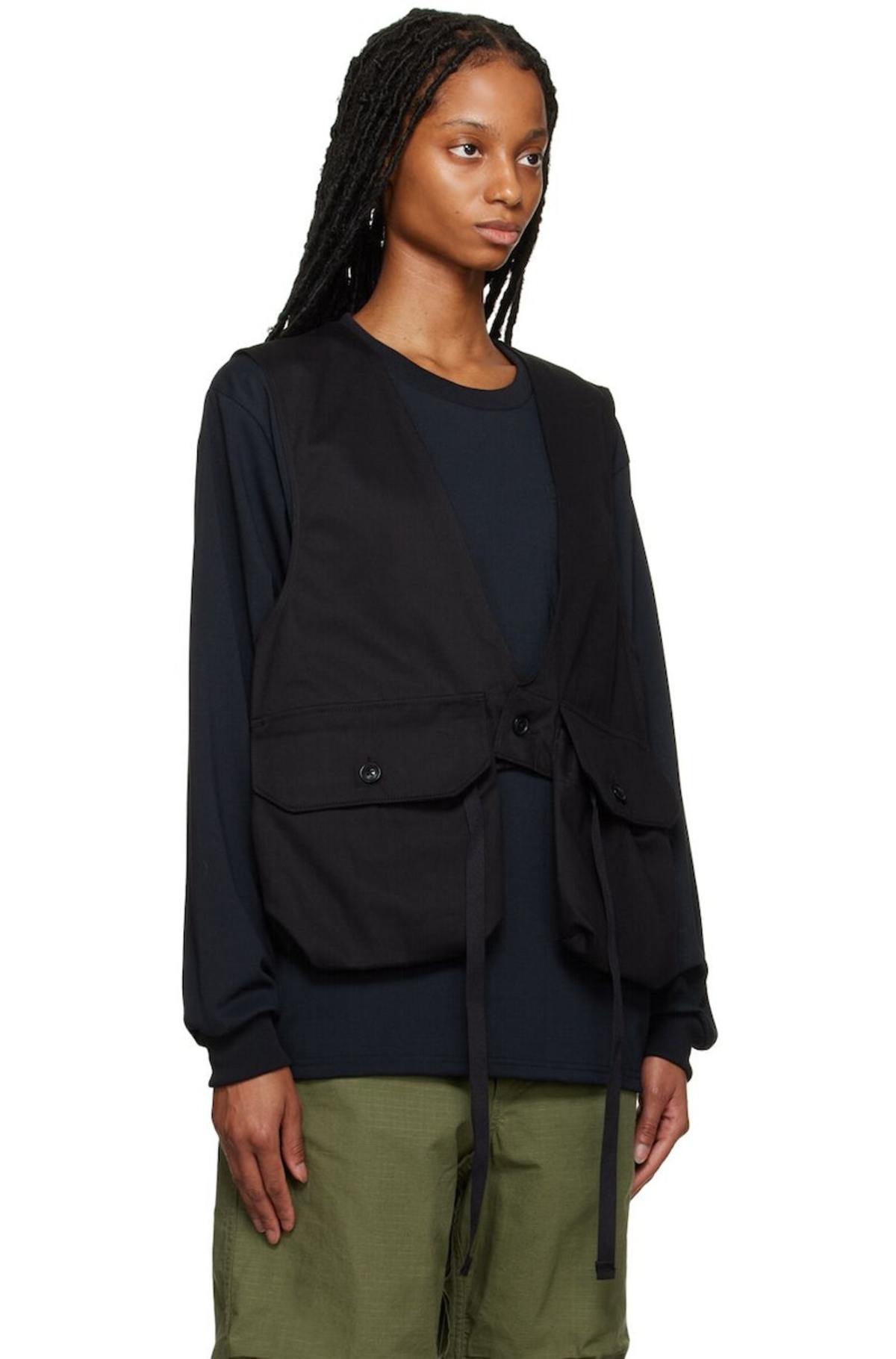 Engineered Garments Fowl Vest - Black | Garmentory