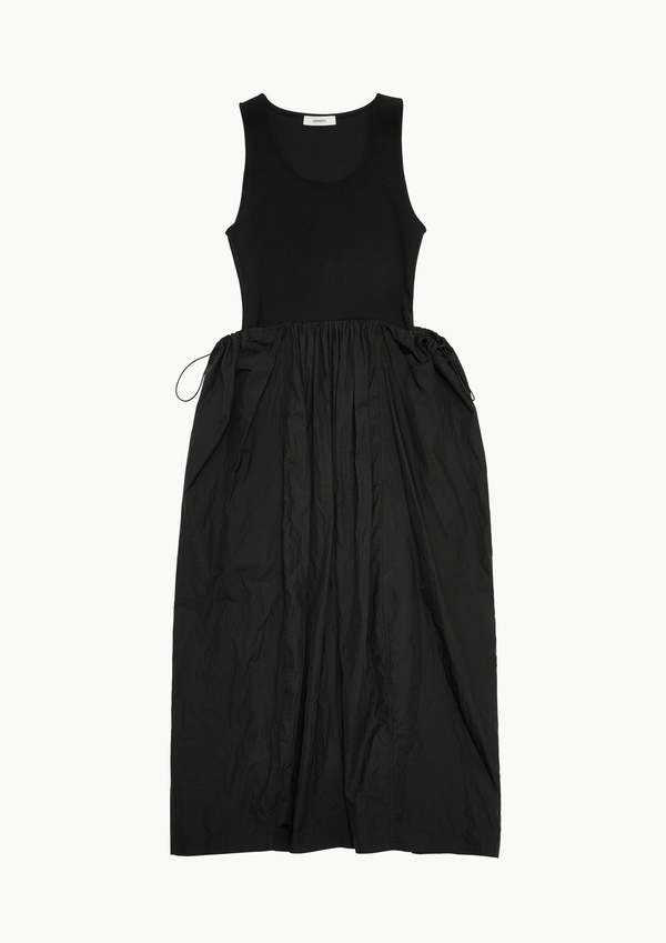 Amomento Sheer Jersey Dress - Black | Garmentory