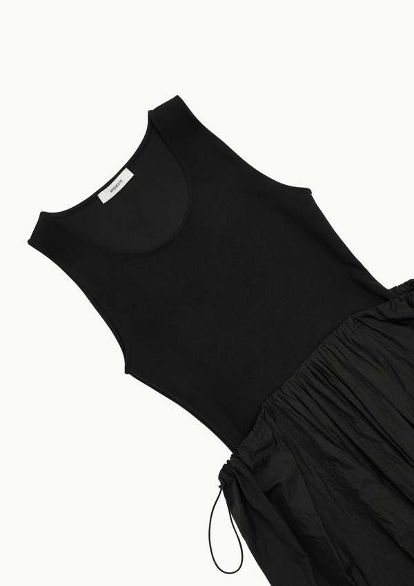 Amomento Sheer Jersey Dress - Black | Garmentory