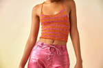 Tach Clothing Katniss Knit Top - Fuchsia/Orange - Thumbnail 4