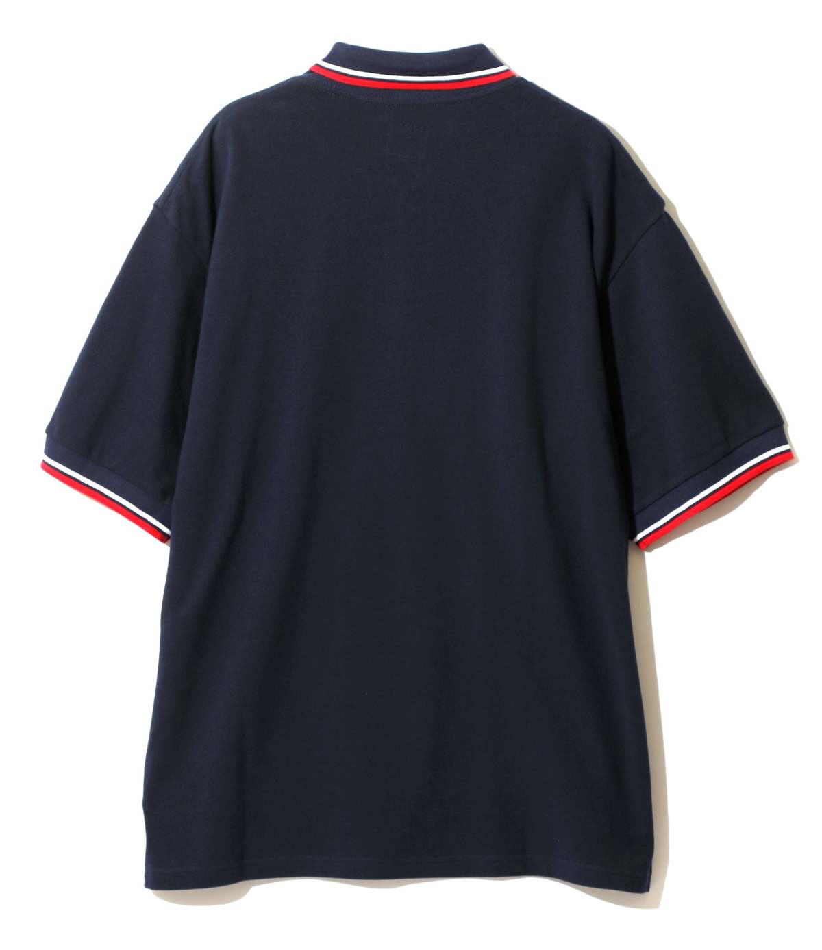 Needles Cotton Pique Shawl Collar S/S Polo - Navy | Garmentory