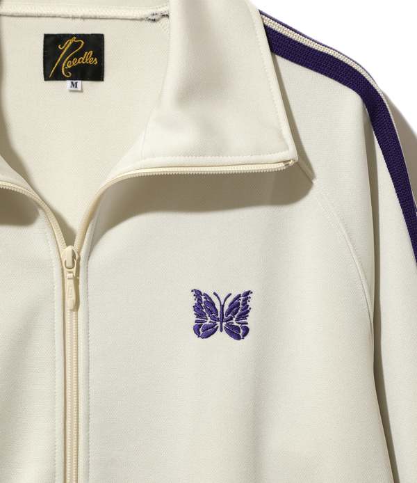 【希少】Needles 23SS Track Jacket icewhite Needles Men's Poly Smooth Track Jacket in Ice White Needles
