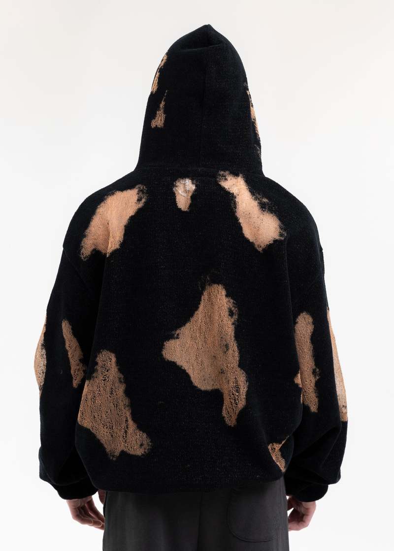 doublet RIPPED OFF KNIT HOODIE