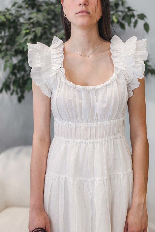 Ulla Johnson Leona Dress - Ivory | Garmentory