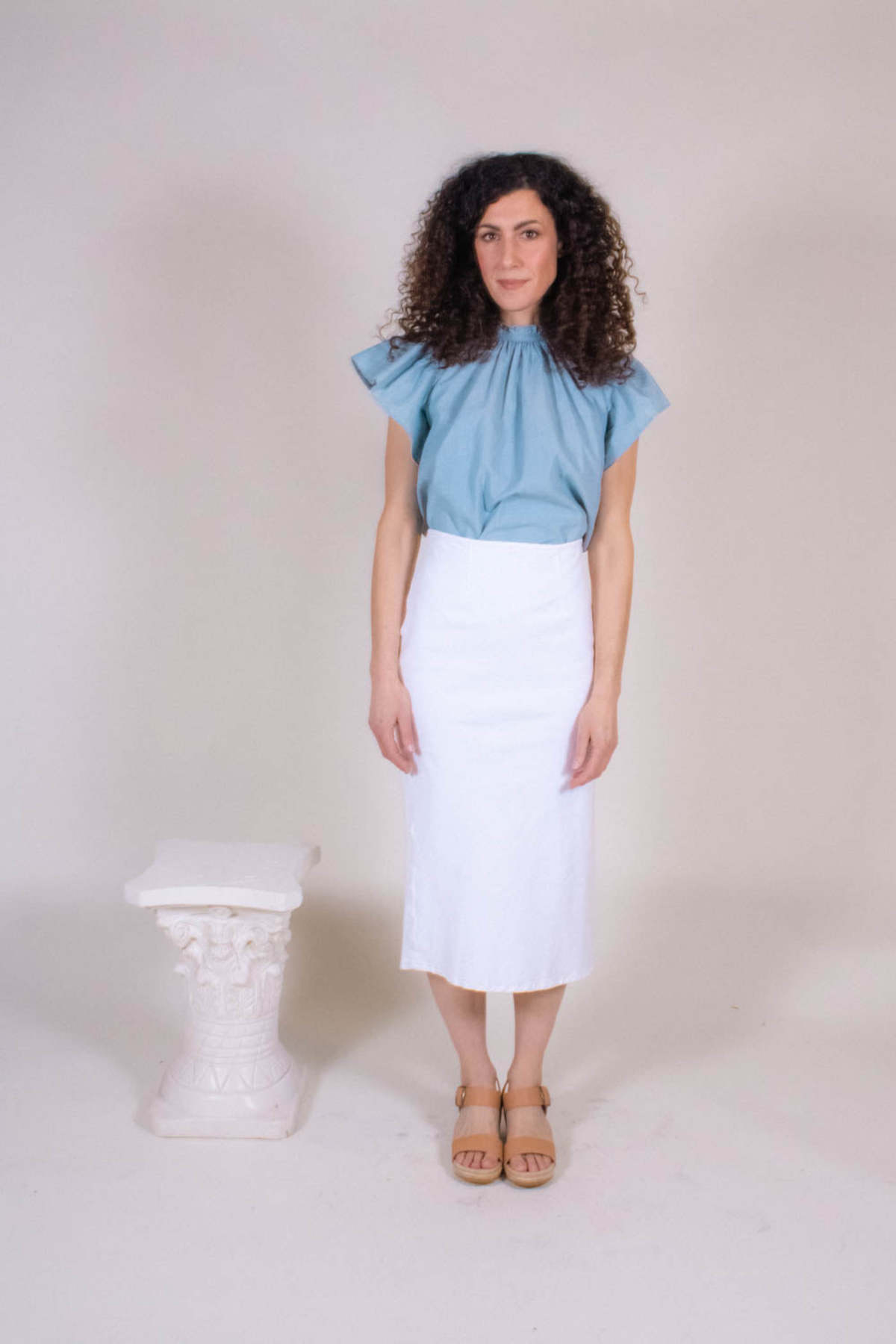 Le Jean Colette Skirt - White - Image 2 of 4