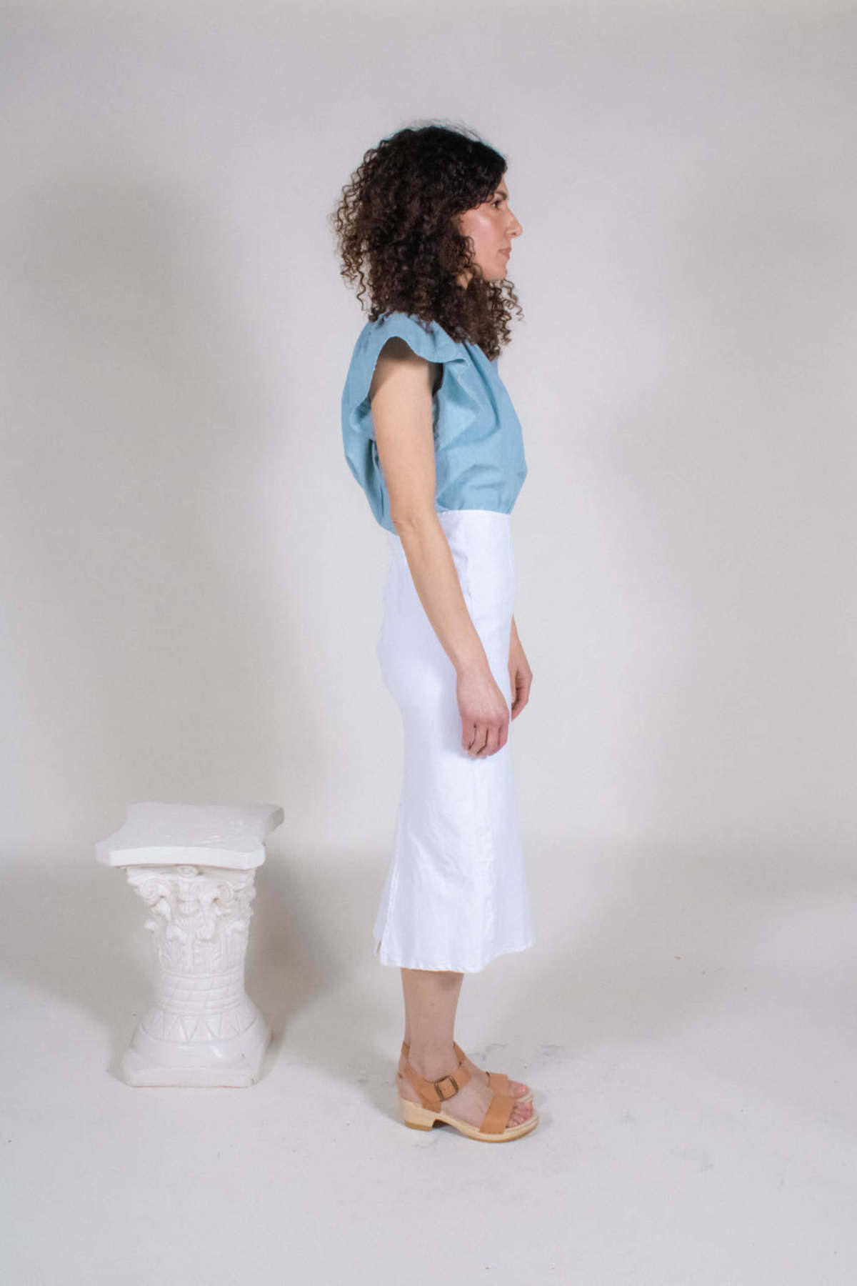 Le Jean Colette Skirt - White - Image 3 of 4