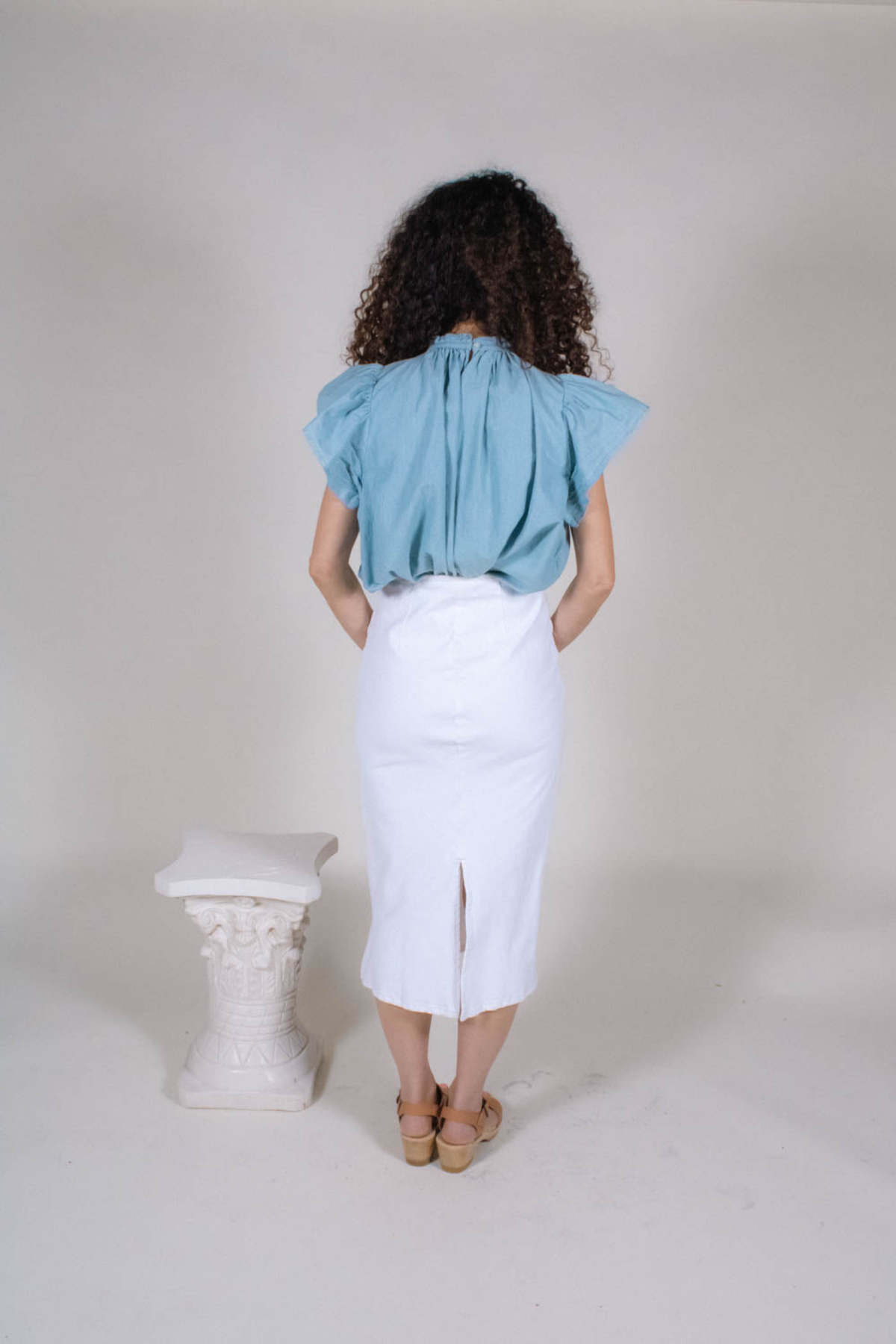 Le Jean Colette Skirt - White - Image 4 of 4