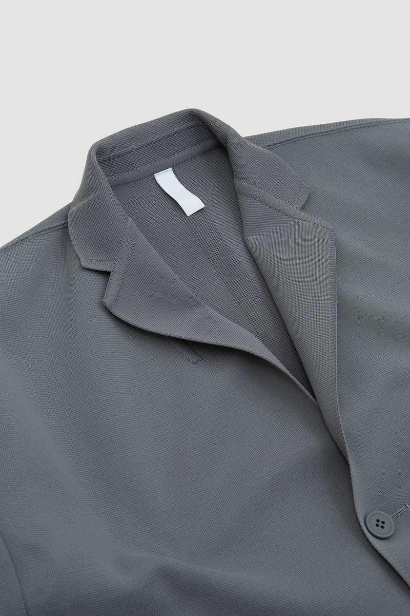 ジャケット・アウター CFCL MILAN RIB COLLARLESS JACKET 3 MILAN RIB DOUBLE BREASTED COLLARLESS JACKET