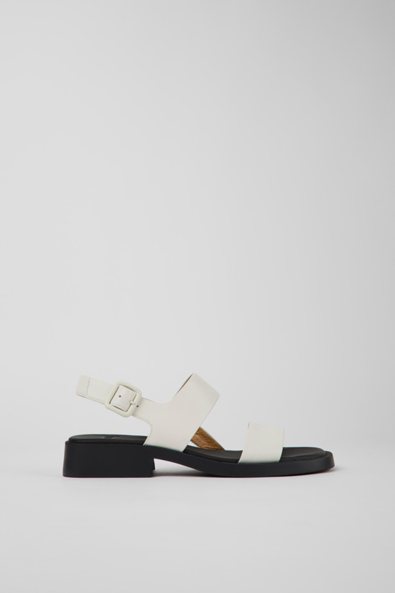 サンダル・ミュール CAMPER Traktori Slides - Camper - Leather - White K800595-001_DF.jpg