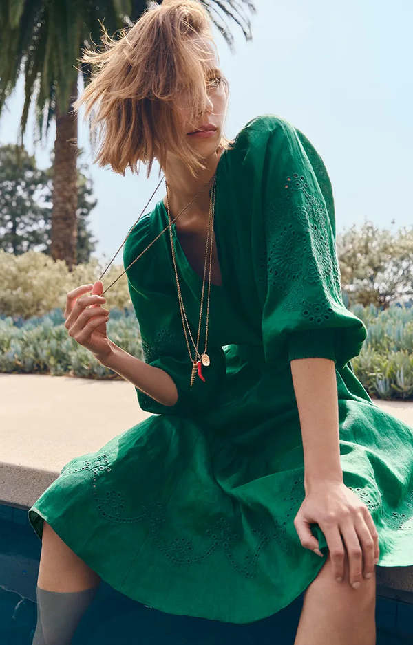 Vanessa Bruno Arabelle Dress - Vert Fonce | Garmentory