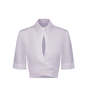 Matthew Bruch Collared Wrap Top - Lavender  - Thumbnail 4