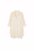 Jemma Rayon Beach Shirt Tofu - Thumbnail 1