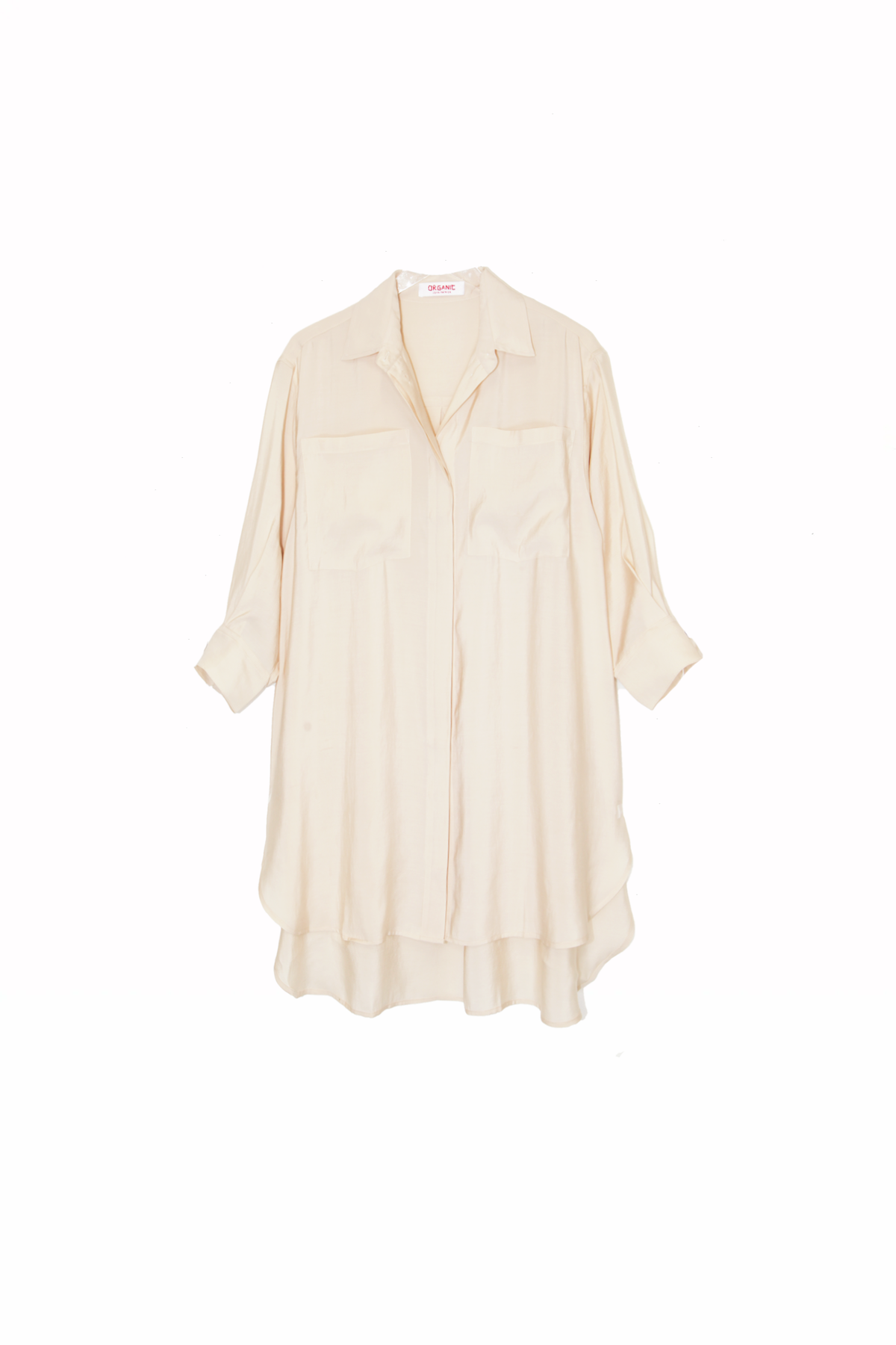 Jemma Rayon Beach Shirt Tofu - Image 1 of 1
