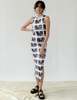 rationalle   COPA MAXI DRESS IN MOMENTS TILE PRINT - Thumbnail 1