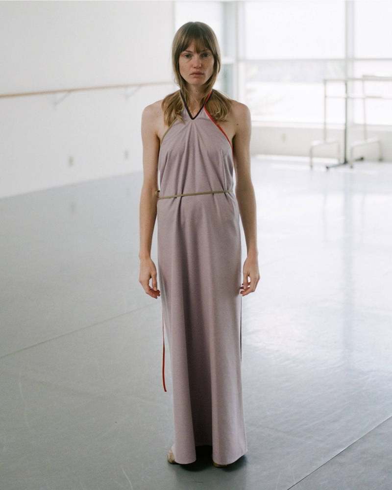 トップス Baserange clavo dress XS Baserange Clavo Dress in Blue Black | NONNA