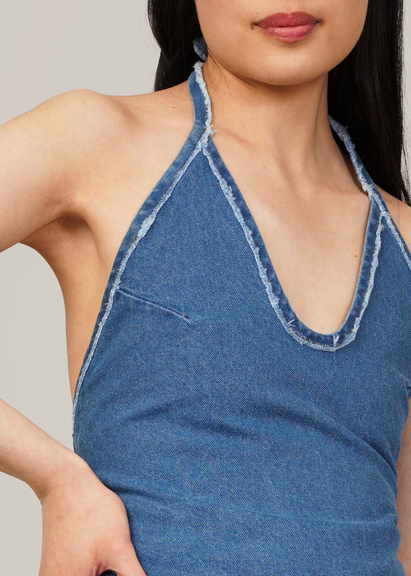 Mundaka Recycled Denim Babe Top