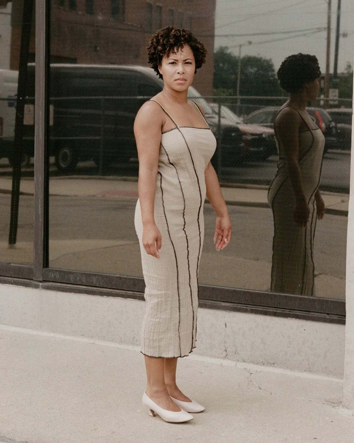 Baserange Shok Slip Dress - Acacia Brown | Garmentory 