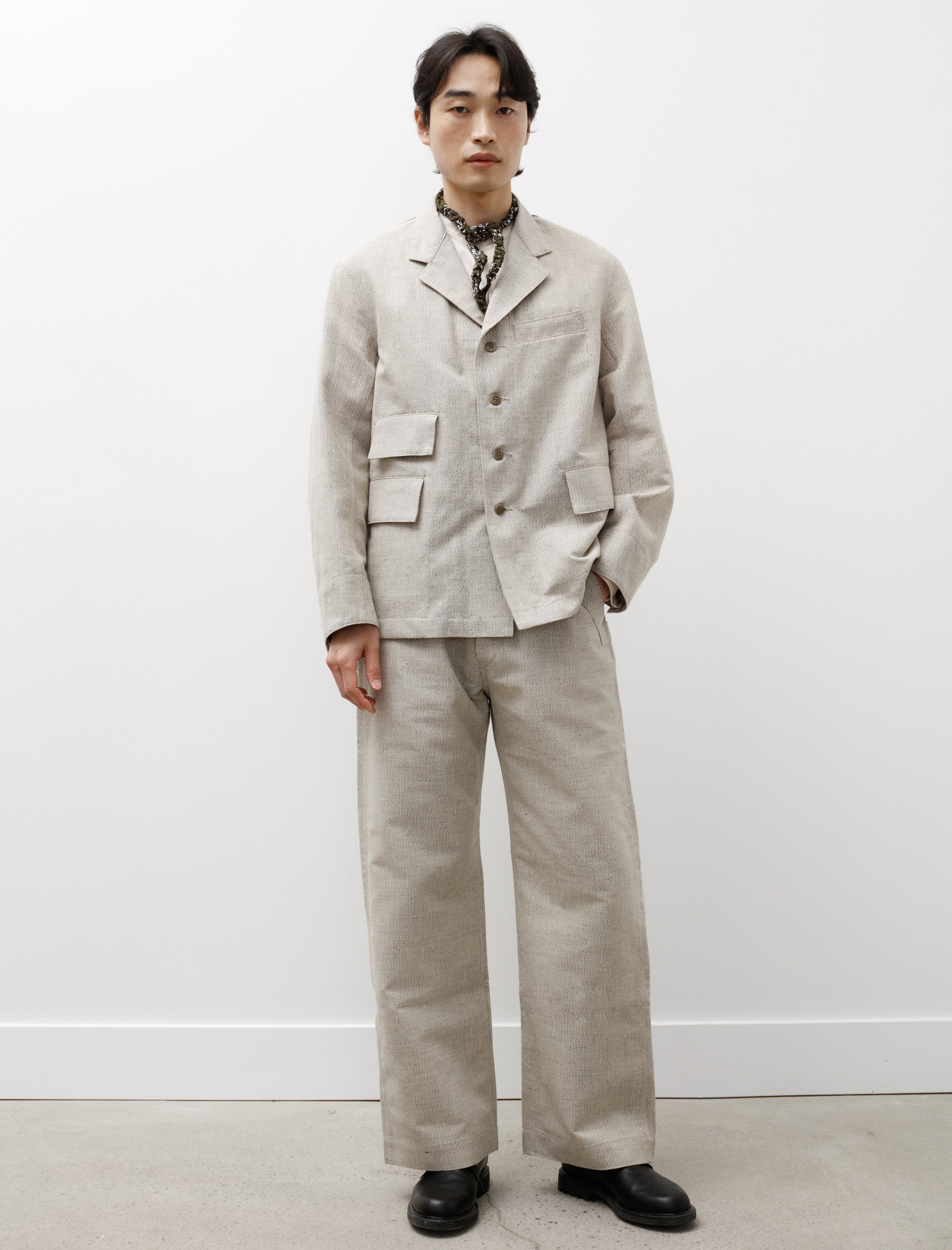 Taiga Takahashi Mens Lot 202 Engineer Trousers - Melange