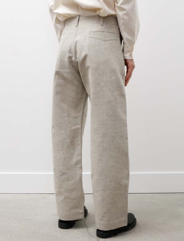 Taiga Takahashi Mens Lot 202 Engineer Trousers - Melange Ivory