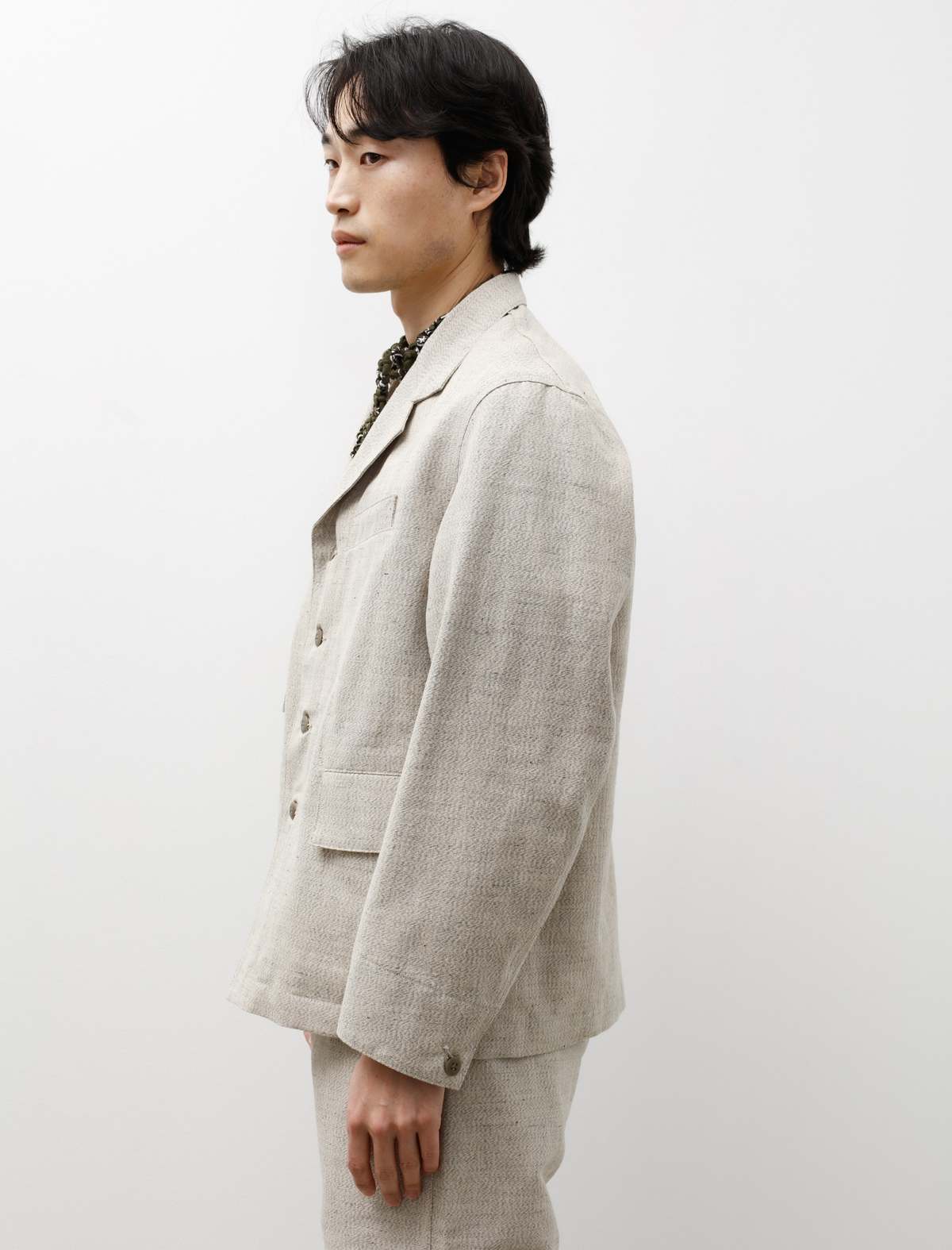 【T.T（タイガタカハシ）】LOT.308 SACK JACKET 22AW Taiga Takahashi Lot 308 Sack Jacket Melange Black – Neighbour