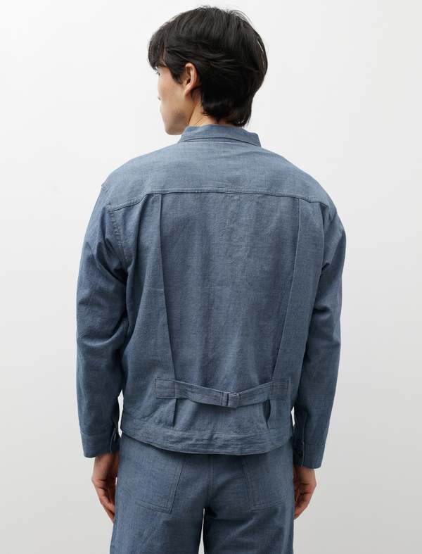 Taiga Takahashi Mens Lot 309 Buckle Backed Jacket - Indigo