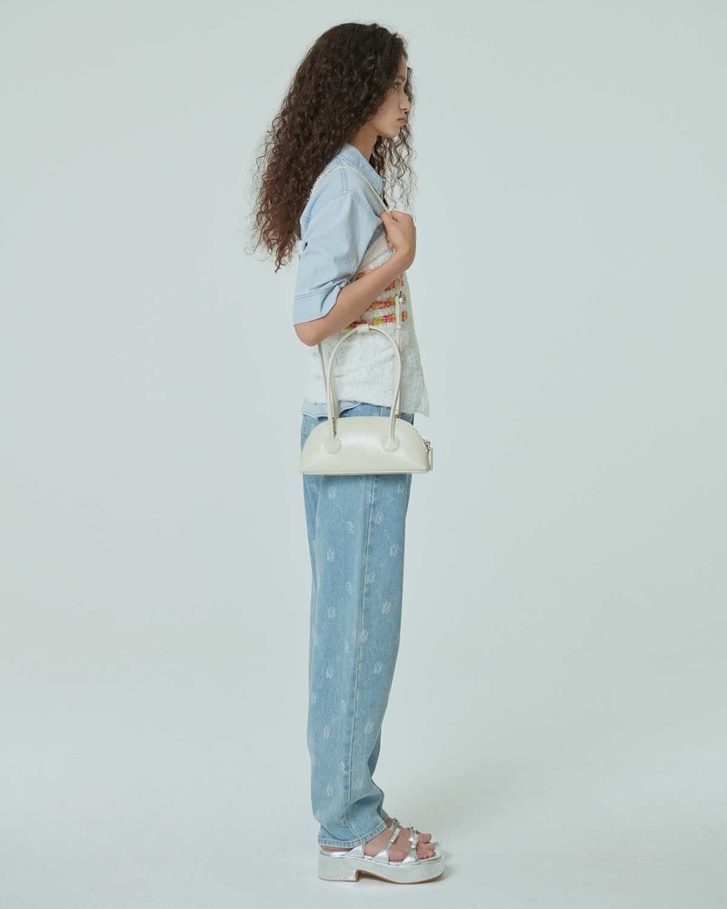 Marge Sherwood Bessette Crinkled Leather Shoulder Bag