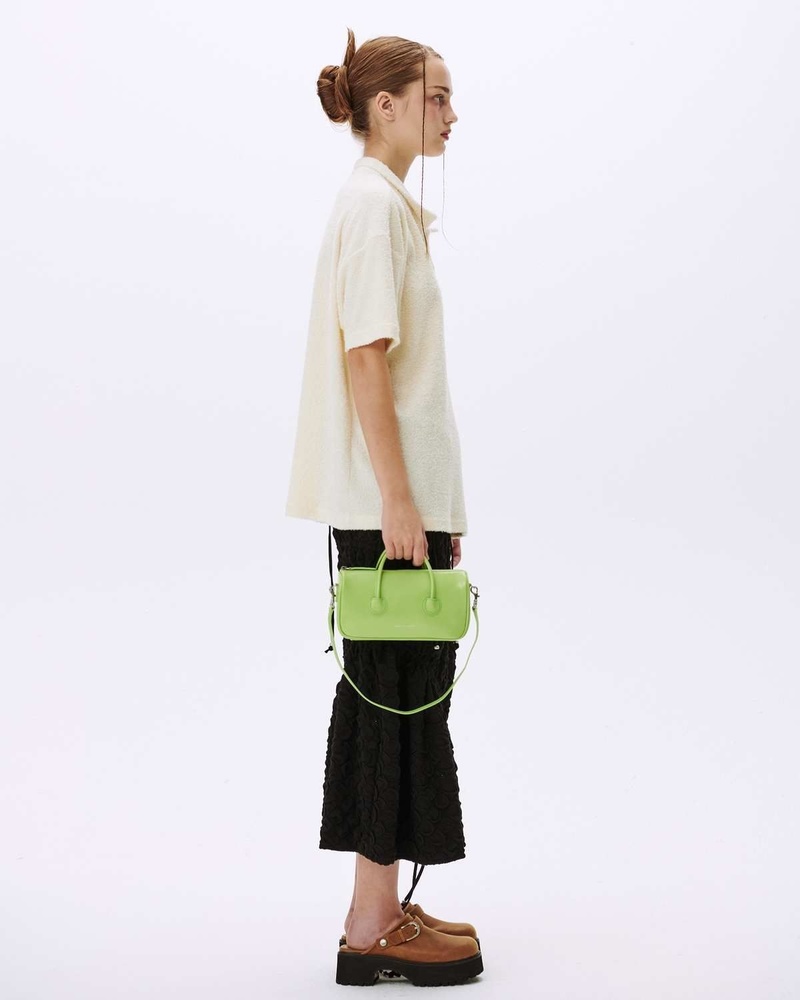 ☆MARGE SHERWOOD☆ ZIPPER SMALL lemon crinkle Small Zipper Bag