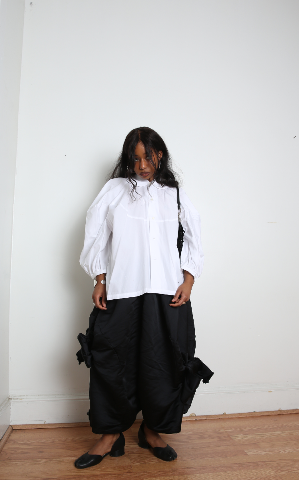ボトムスその他 COMME DES GARCONS Women Pants GOP0071 Black Comme des Garçons Vintage Black Wool Cropped Pants