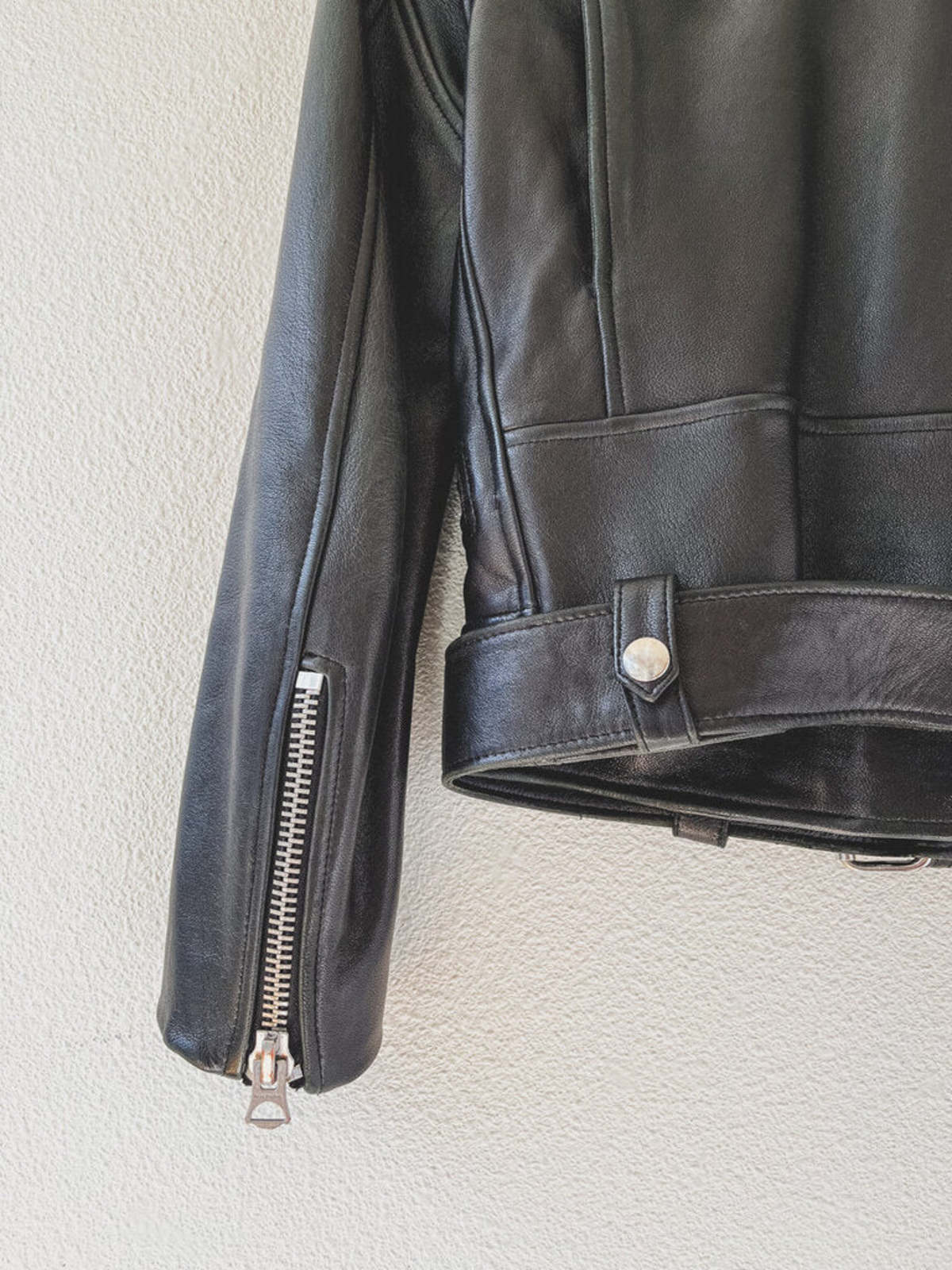 Deep Lake  ACNE LEATHER MOTO JACKET SIZE XS - Image 5 of 6
