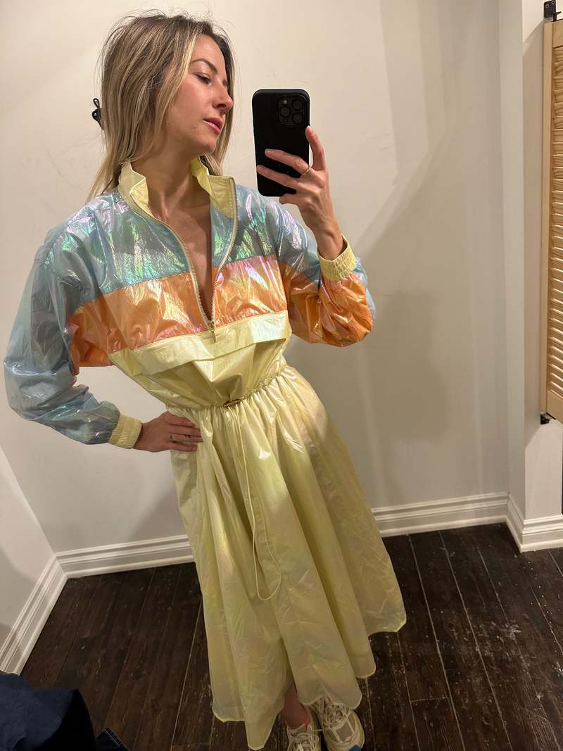Kurt Lyle kit long track dress - Pastel Colorblock