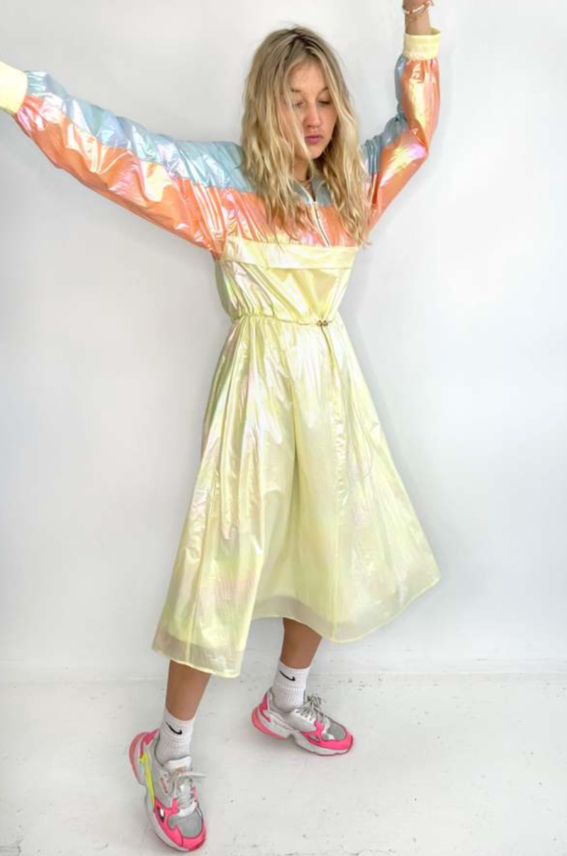 Kurt Lyle kit long track dress - Pastel Colorblock