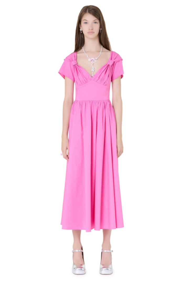 vivetta pink dress Vivetta V-neck Mini Dress | Pink