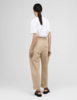 A Line Pleated-detail trousers - Latte - Thumbnail 2