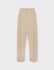A Line Pleated-detail trousers - Latte - Thumbnail 5