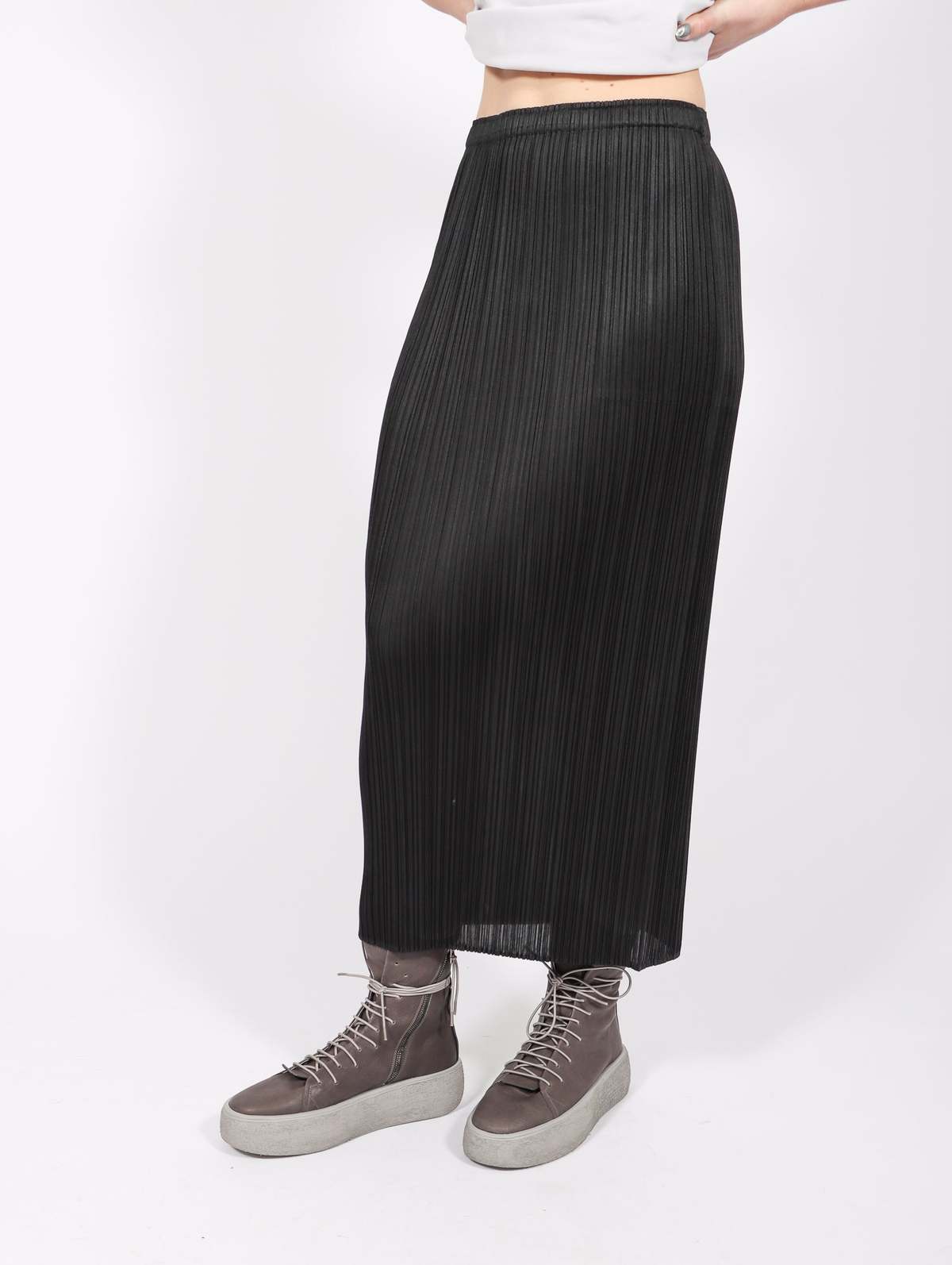 Pleats Please by Issey Miyake Basics Skirt - Black | Garmentory