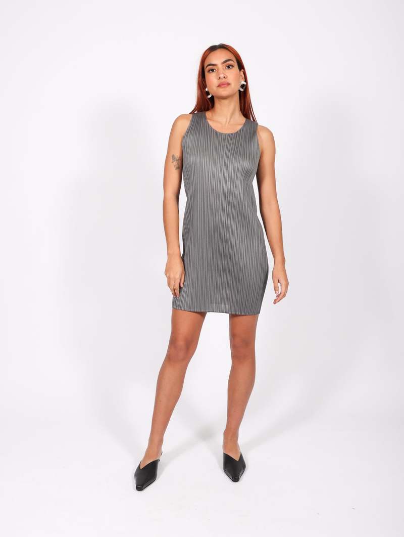 Pleats Please by Issey Miyake Basics Tunic - Gray | Garmentory