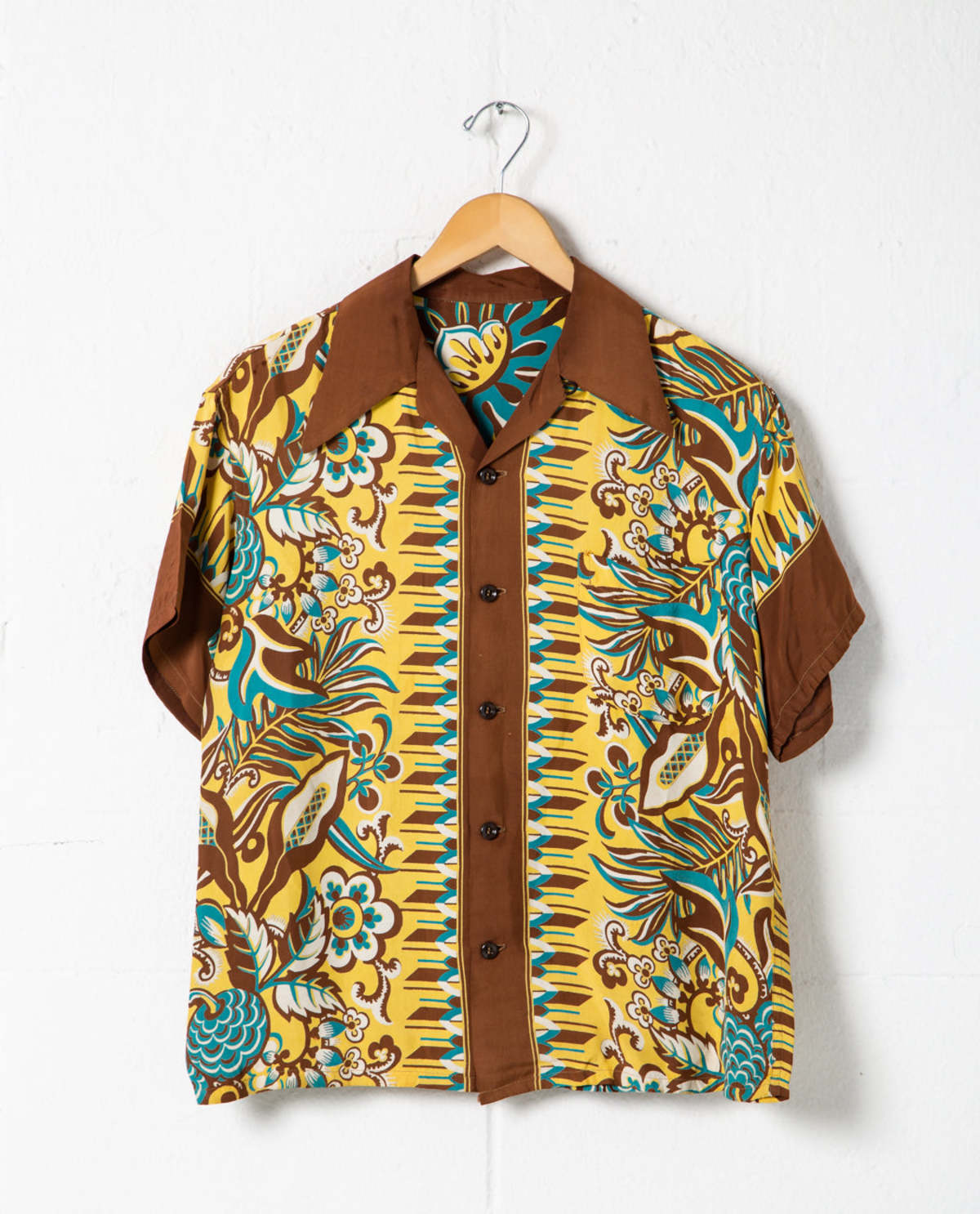 Vintage 1950s Floral Print Aloha Shirt | Garmentory