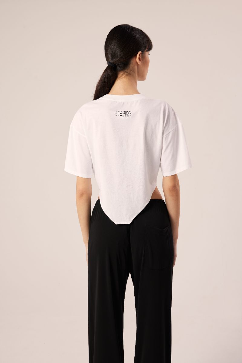 MM6 MAISON MARGIELA Asymmetric T-shirt - White | Garmentory