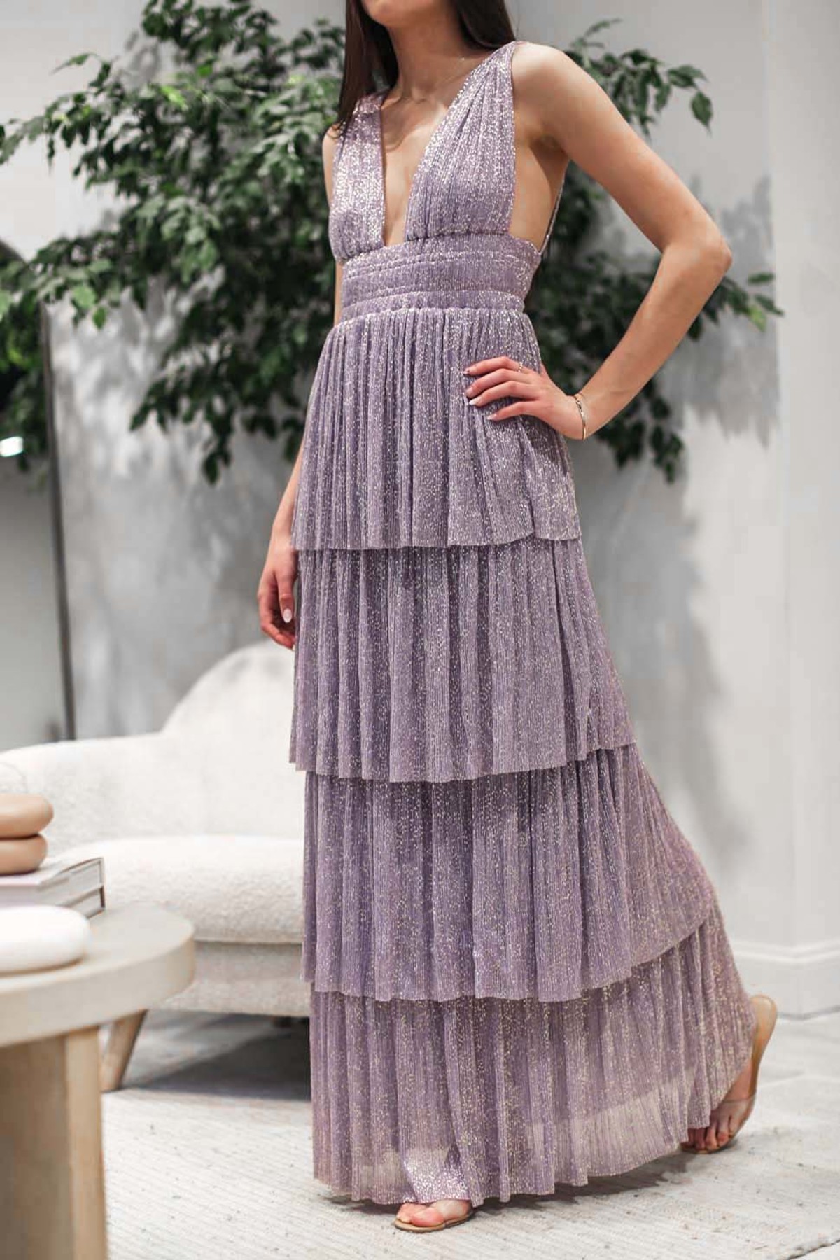 alpha pleated knit layered maxi dress by sabina musayev ALPHA DRESS Sabina Musayev USA