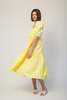 LA RÉUNION Puff Sleeve Buttondown Dress - Yellow - Thumbnail 6