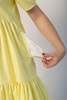 LA RÉUNION Puff Sleeve Buttondown Dress - Yellow - Thumbnail 7