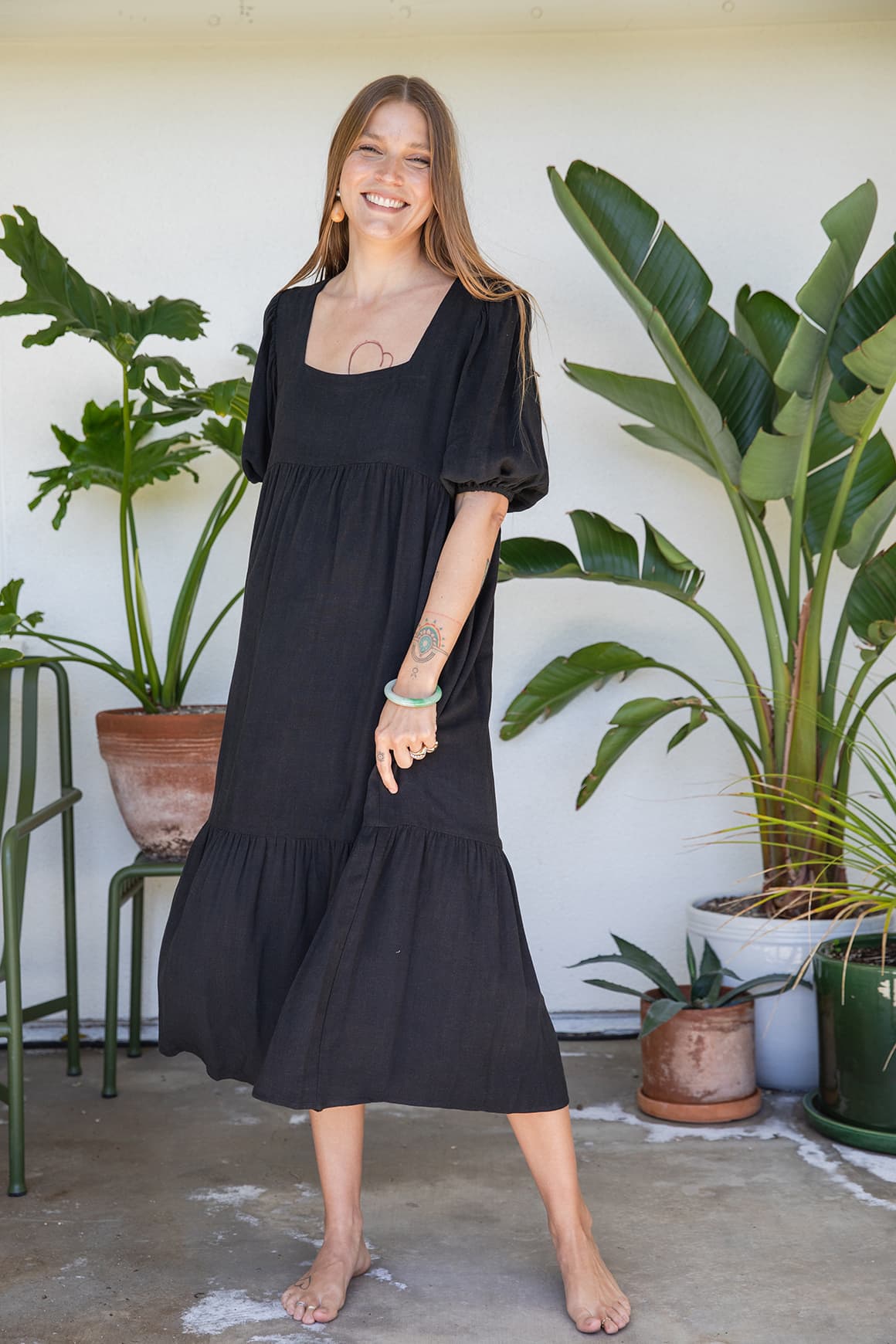 Rachel Pally Linen Mae Dress - black | Garmentory Rachel Pally Linen Mae Dress - black | Garmentory