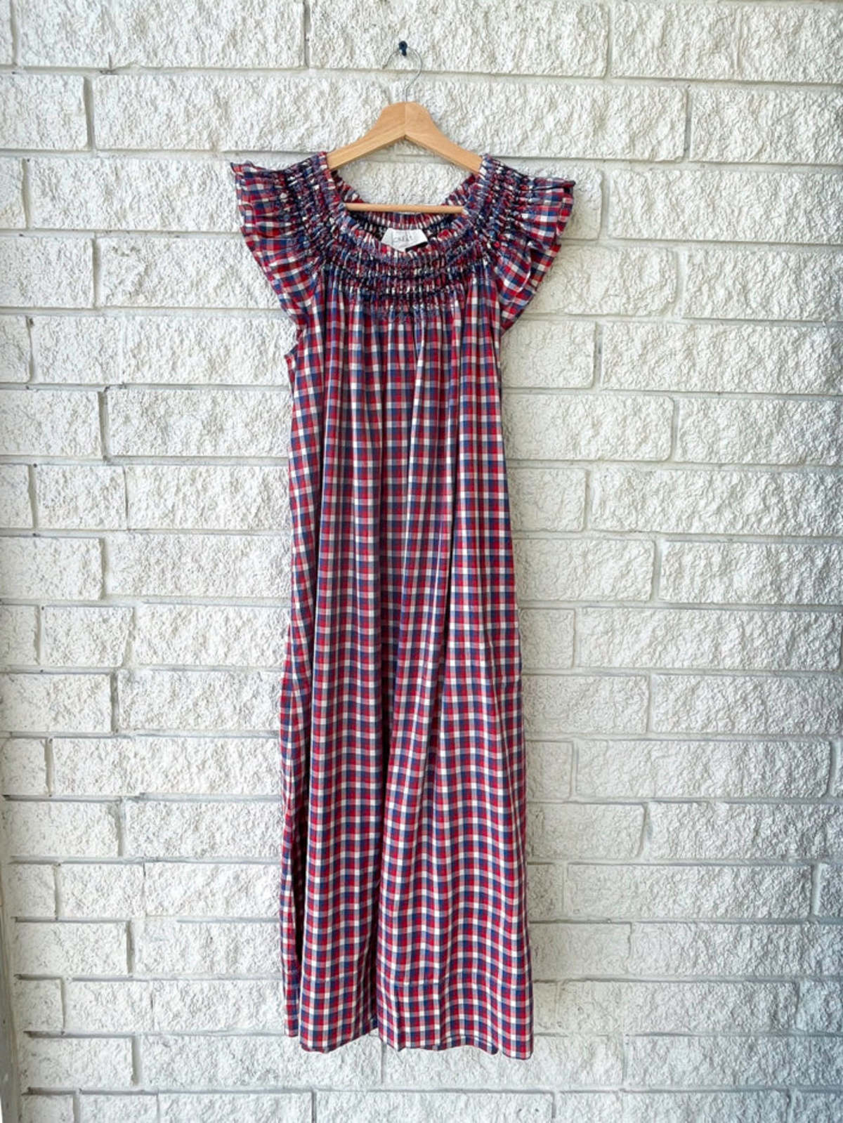 The Great. The Holly Knoll Dress Picnic Plaid Garmentory